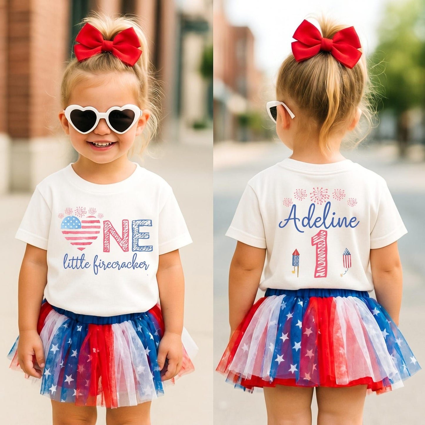 4th of July Family Shirts One Little Firecracker Birthday, Fourth of July Matching T-Shirts All American Mom, Dad, first birthday shirt