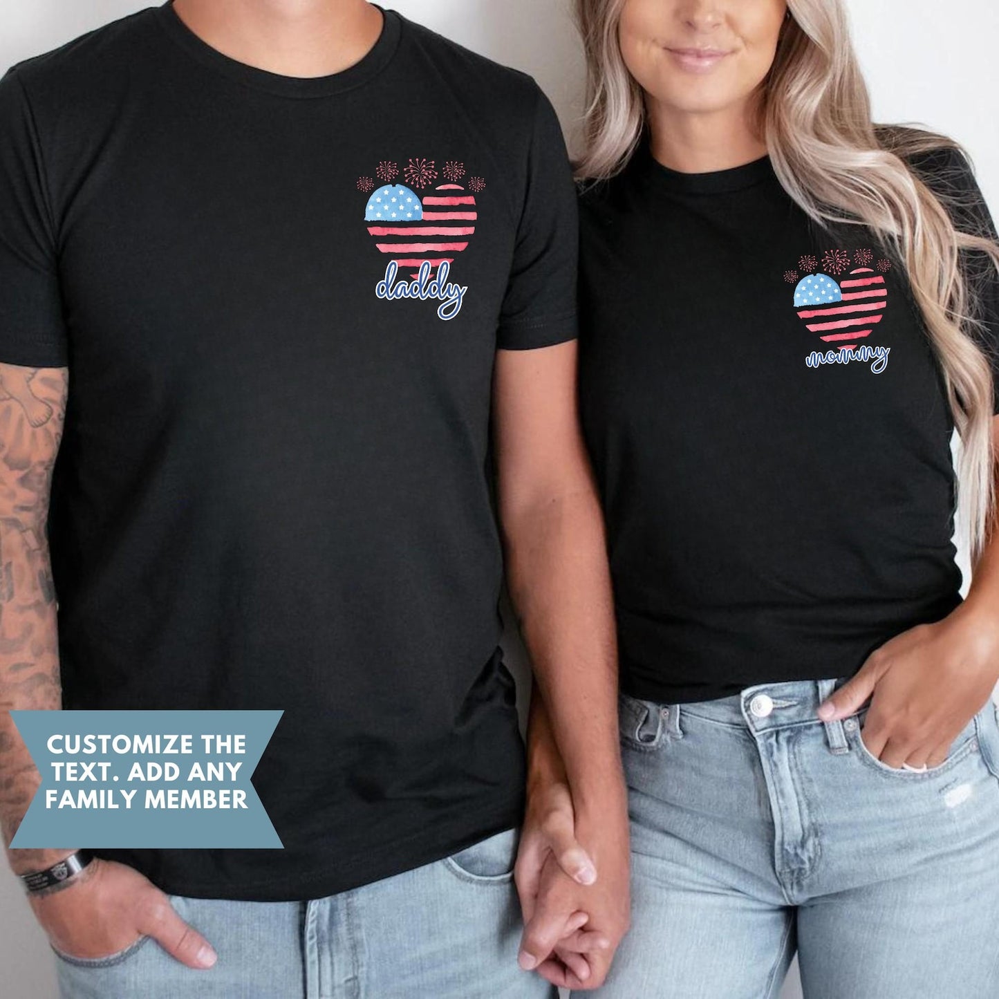 4th of July Family Shirts One Little Firecracker Birthday, Fourth of July Matching T-Shirts All American Mom, Dad, first birthday shirt