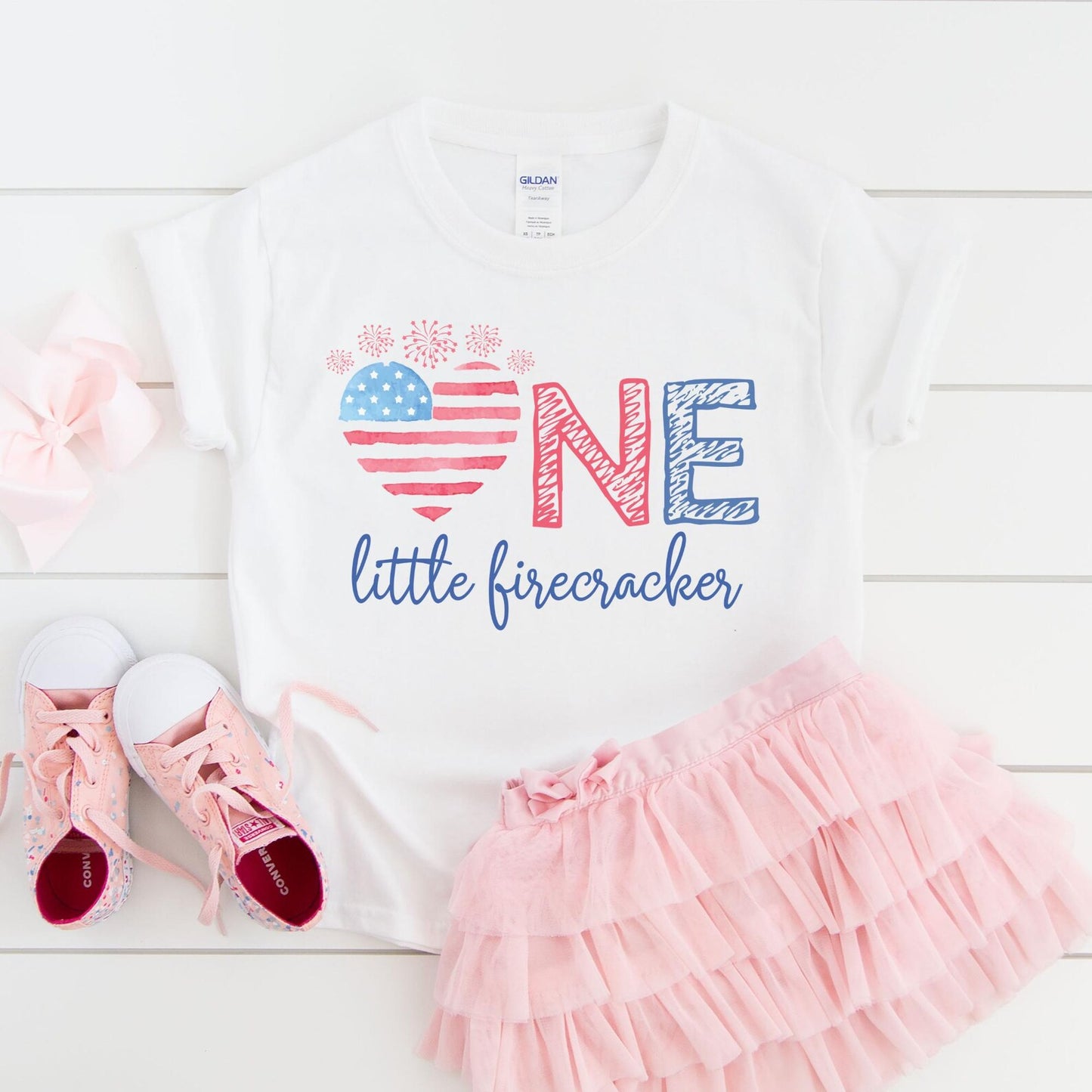 Fourth of July Family Shirts: One Little Firecracker 1st Birthday Tees4th of July Family Shirts One Little Firecracker Birthday, Fourth